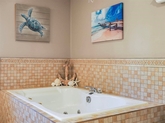7906 Ferry Rd, East Jordan, MI 49727 - bathroom with a whirlpool tub