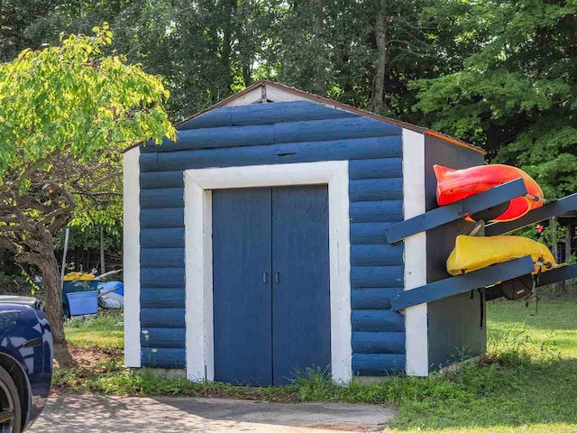 7906 Ferry Rd, East Jordan, MI 49727 - view of shed