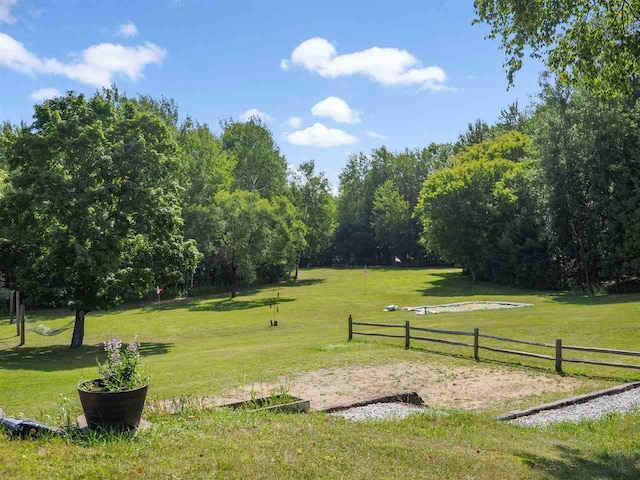 7906 Ferry Rd, East Jordan, MI 49727 - view of home's community with fence and a lawn