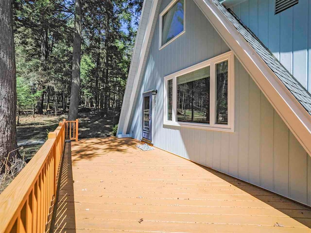 4488 Fourth St, Walloon Lake, MI 49796 - view of wooden deck