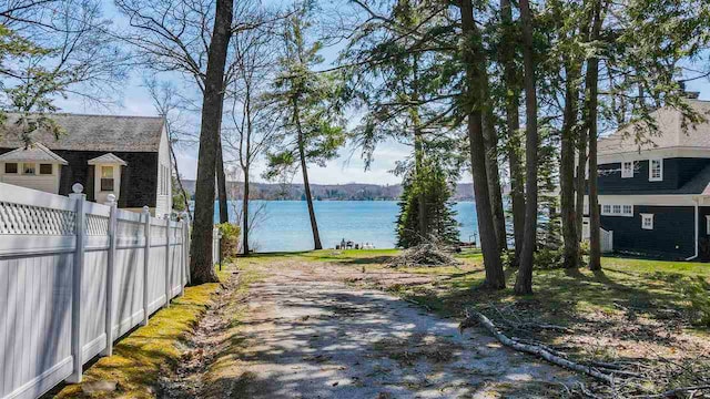 4488 Fourth St, Walloon Lake, MI 49796 - view of water feature featuring fence
