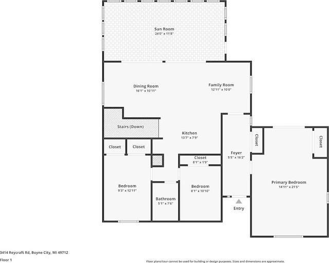 3414 Reycraft Rd, Boyne City, MI 49712 - room layout