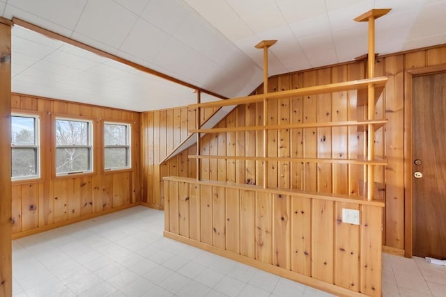 619 Kalamazoo Ave, Petoskey, MI 49770 - additional living space featuring wood walls