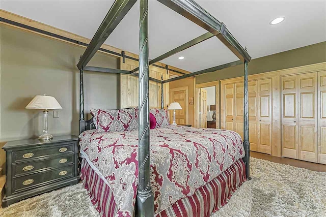 4133 Shadynook Rd, Central Lake, MI 49622 - bedroom featuring recessed lighting