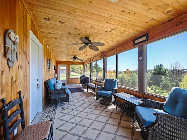 10300 Vista Ridge Dr, Alden, MI 49612 - sunroom / solarium with outdoor lounge area and ceiling fan