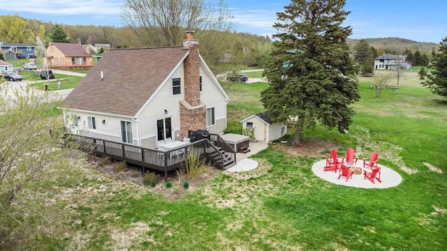 3190 Spring Dr, Boyne Falls, MI 49713 - view from above of property