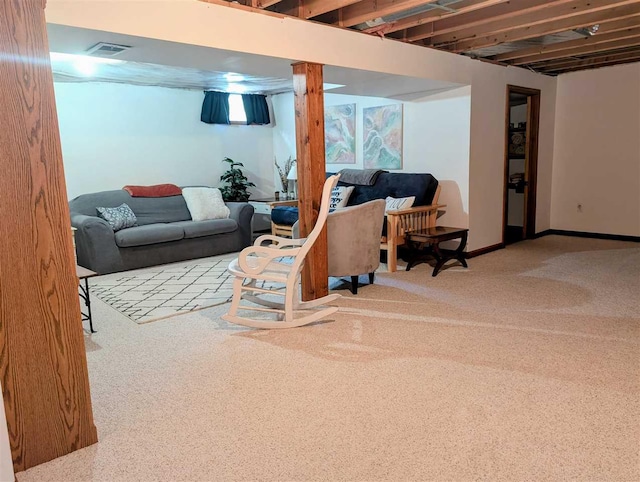 2280 S Eckhardt Rd, Bellaire, MI 49615 - below grade area featuring carpet