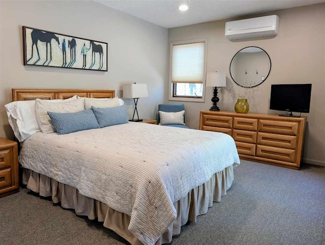 5350 Golfview Rd, Bellaire, MI 49615 - bedroom with a wall unit AC and carpet flooring