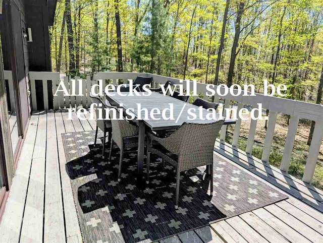 5350 Golfview Rd, Bellaire, MI 49615 - view of wooden terrace