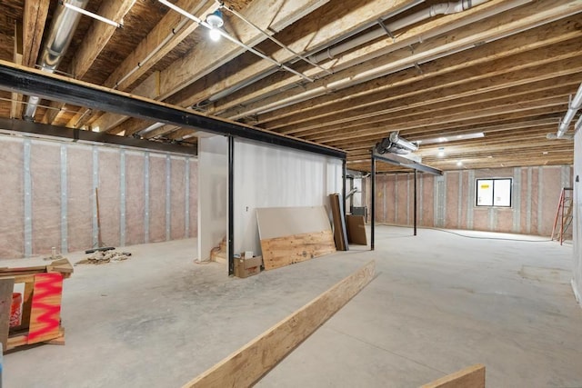 view of basement