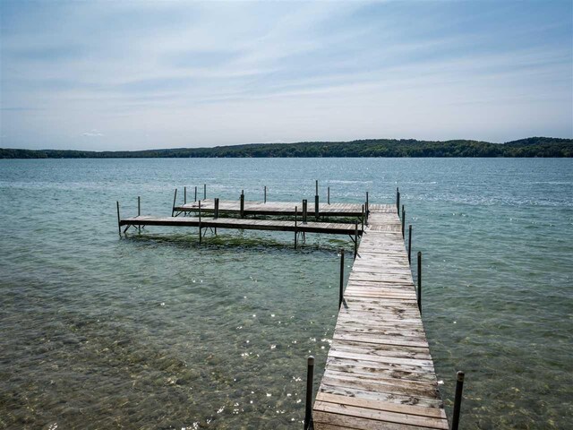 998 N Shr, Walloon Lake, MI 49796 - dock featuring a water view
