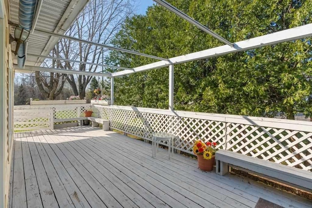 6141 S Old 31, Charlevoix, MI 49720 - view of wooden deck
