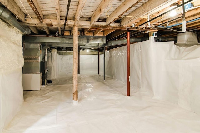312 Grove St, Petoskey, MI 49770 - unfinished basement featuring heating unit