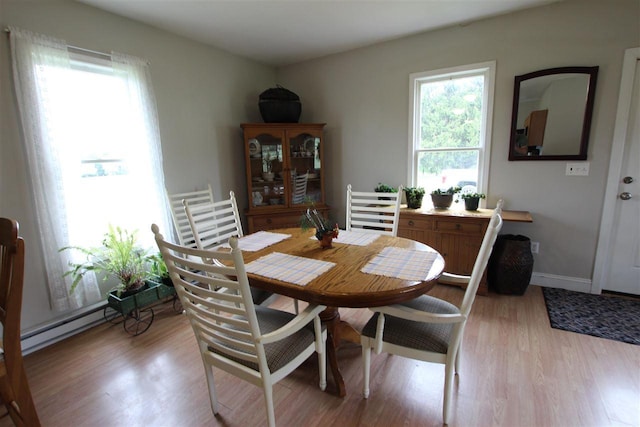 4155 Welsch Rd, Petoskey, MI 49770 - dining area featuring light wood-type flooring