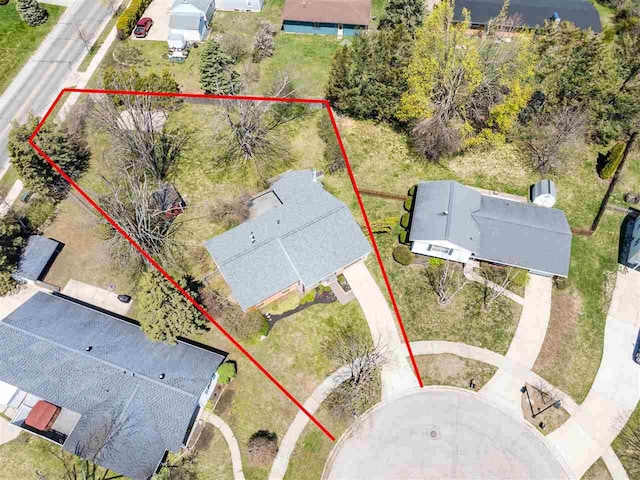 911 Regent Ct, Petoskey, MI 49770 - aerial view of property's location with property boundaries highlighted