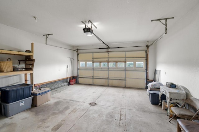 8900 Lewis Rd, Vanderbilt, MI 49795 - garage featuring a garage door opener