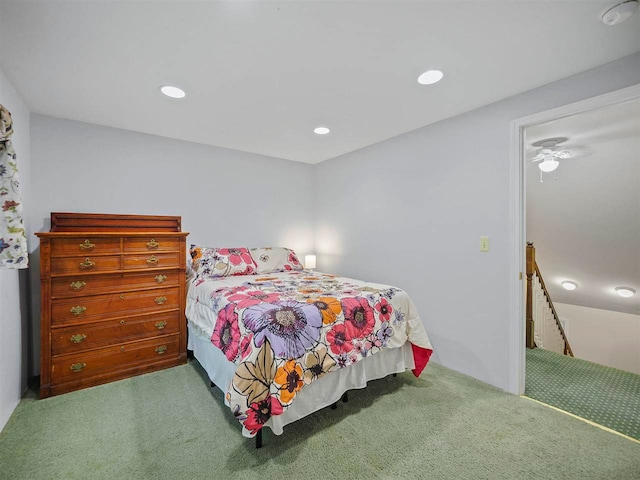 2729 Ranney Rd, East Jordan, MI 49727 - carpeted bedroom with recessed lighting