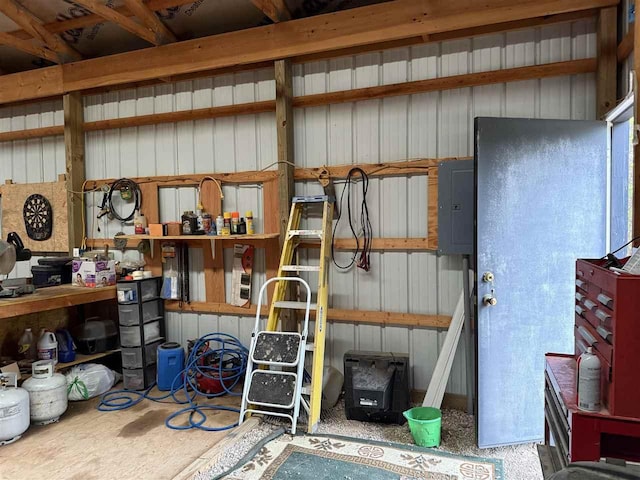 15500 Riverside Trl, Wolverine, MI 49799 - storage area with electric panel