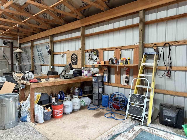 15500 Riverside Trl, Wolverine, MI 49799 - view of garage
