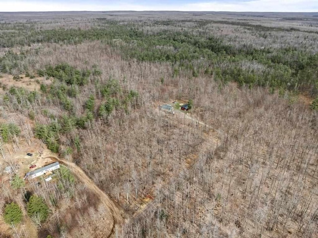 3622 Big Sky Trl, Gaylord, MI 49735 - aerial view of property's location featuring a heavily wooded area and rural landscape