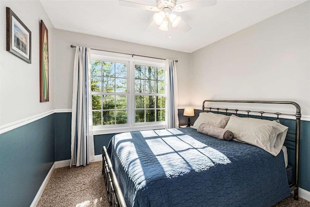 1766 Chippewa Bch, Indian River, MI 49749 - bedroom with carpet flooring and a ceiling fan