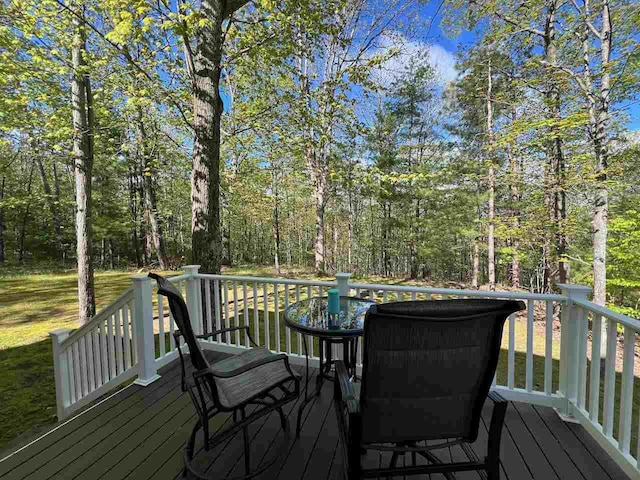 1766 Chippewa Bch, Indian River, MI 49749 - view of deck