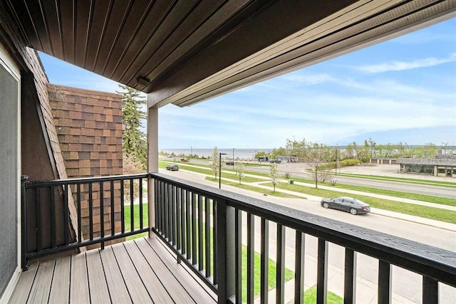 806 Arlington Unit 11, Petoskey, MI 49770 - balcony with a water view