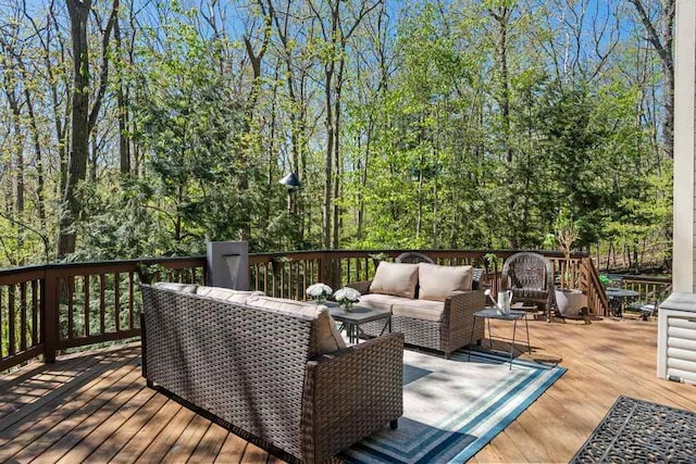 2018 Greenbriar Ter, Harbor Springs, MI 49740 - deck featuring an outdoor hangout area