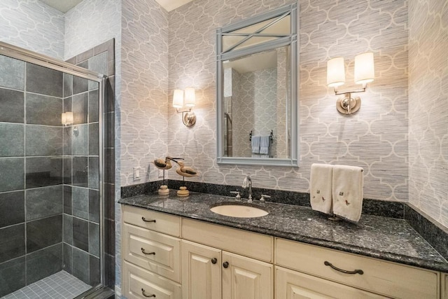4064 Harborview Rdg Unit 17, Bay Harbor, MI 49770 - full bath with a stall shower and vanity