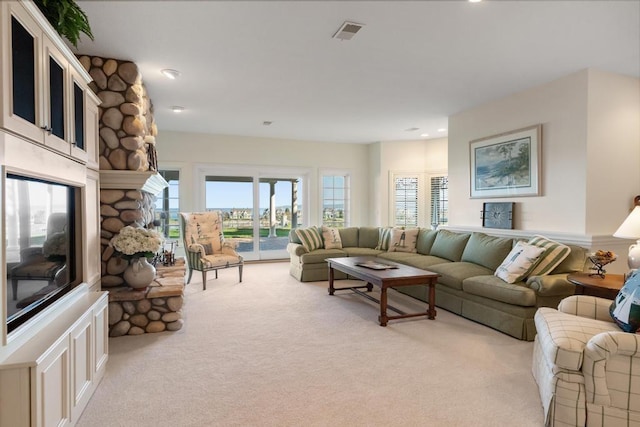 4064 Harborview Rdg Unit 17, Bay Harbor, MI 49770 - living area with light carpet