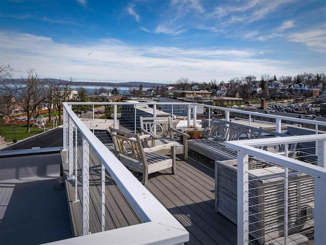 422 E Mitchell Unit 1, Petoskey, MI 49770 - view of wooden deck