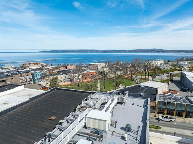 422 E Mitchell Unit 1, Petoskey, MI 49770 - drone / aerial view of a large body of water