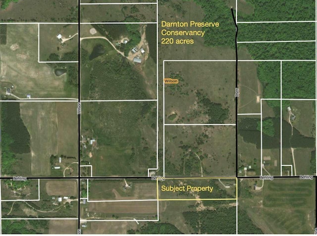 4024 Behling, Boyne City, MI 49712 - map / location with property parcel outlined