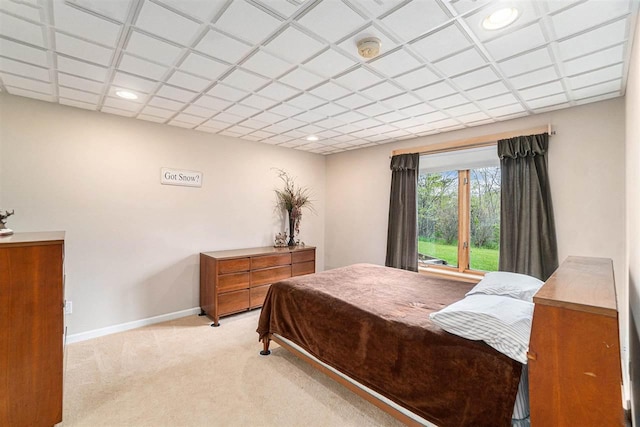 9030 Sugar Tree Ln, Charlevoix, MI 49720 - bedroom featuring light colored carpet, baseboards, and recessed lighting