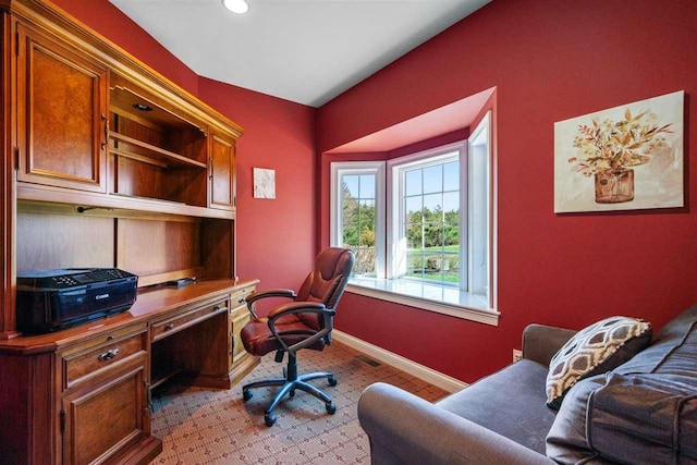 8530 Dustin Ln, East Jordan, MI 49727 - office space with baseboards and light colored carpet