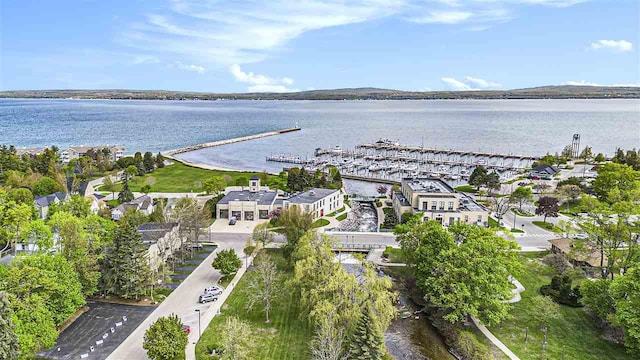 302 Quaintance Ave, Petoskey, MI 49770 - aerial view of property's location with a nearby body of water