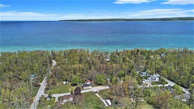 6073 Rocky Beach Ave, Charlevoix, MI 49720 - aerial overview of property's location featuring a large body of water
