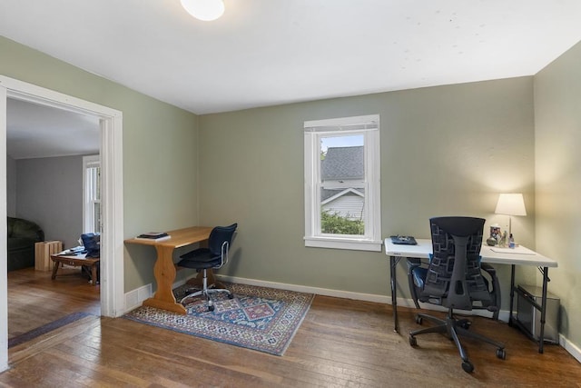 1117 E Mitchell St, Petoskey, MI 49770 - office featuring wood-type flooring and baseboards