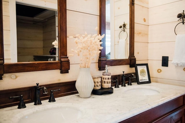 2149 Old Horton Bay Rd, Boyne City, MI 49712 - full bathroom with double vanity
