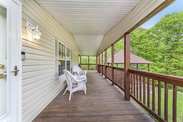 8370 Sisson, Bellaire, MI 49615 - view of wooden porch