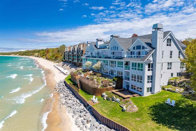 301 Michigan Ave Unit 13, Charlevoix, MI 49720 - view of subject property with waterfront with a beach