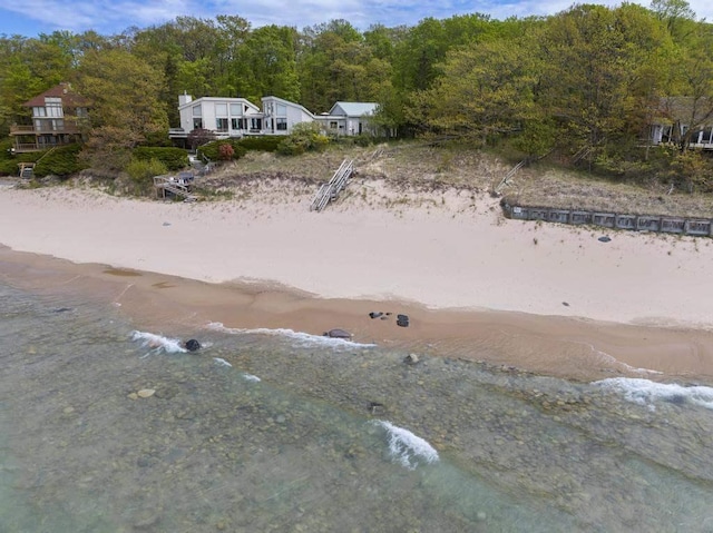 680 N Lake Shore Dr, Harbor Springs, MI 49740 - water view featuring local beach and a heavily wooded area