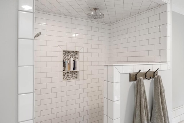 4545 Lintlong Rd, Petoskey, MI 49770 - bathroom with tiled shower