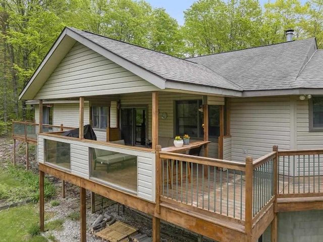 4545 Lintlong Rd, Petoskey, MI 49770 - view of wooden deck