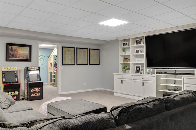 7101 Partridge Pl, Gaylord, MI 49735 - living area with light carpet and baseboards