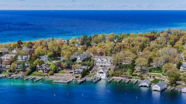 306 E Dixon Ave, Charlevoix, MI 49720 - aerial perspective of suburban area featuring a nearby body of water