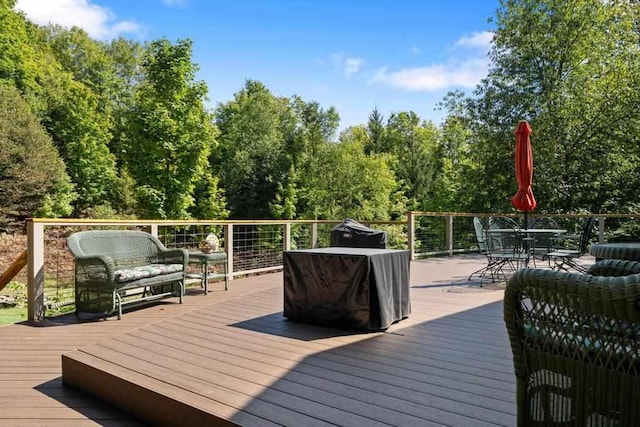 03675 Bc/Ej Rd, East Jordan, MI 49727 - deck featuring outdoor dining space