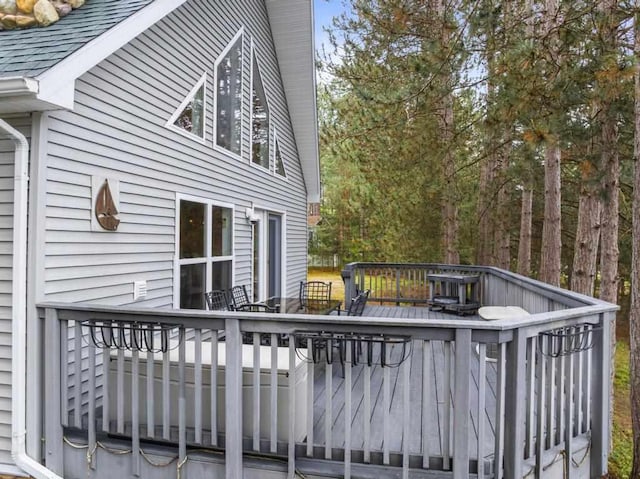 4460 E Fontenoy St, Boyne City, MI 49712 - view of wooden deck