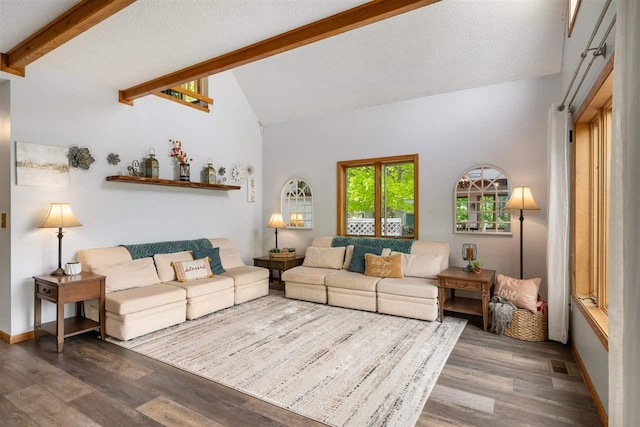10370 Boyne City Rd, Charlevoix, MI 49720 - living area with wood finished floors and baseboards