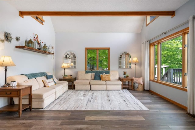 10370 Boyne City Rd, Charlevoix, MI 49720 - living room with wood finished floors and baseboards
